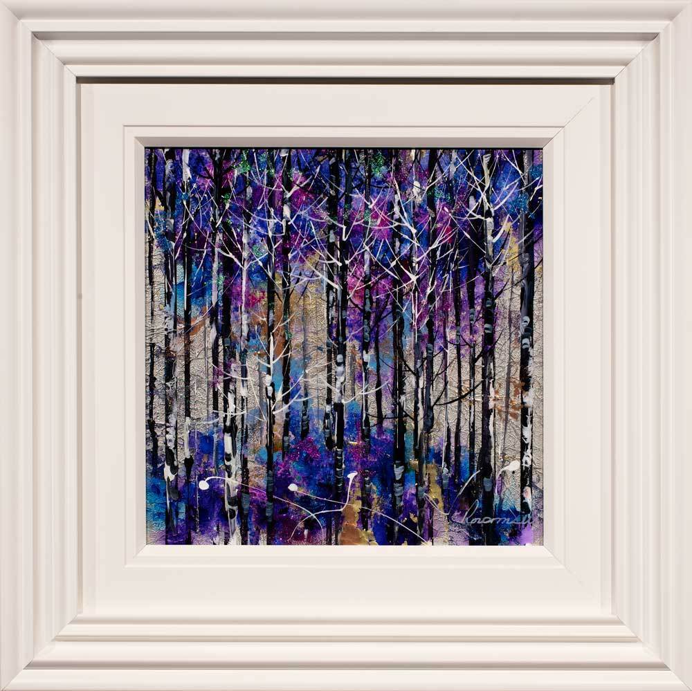 Purple Shimmer Rozanne Bell Framed