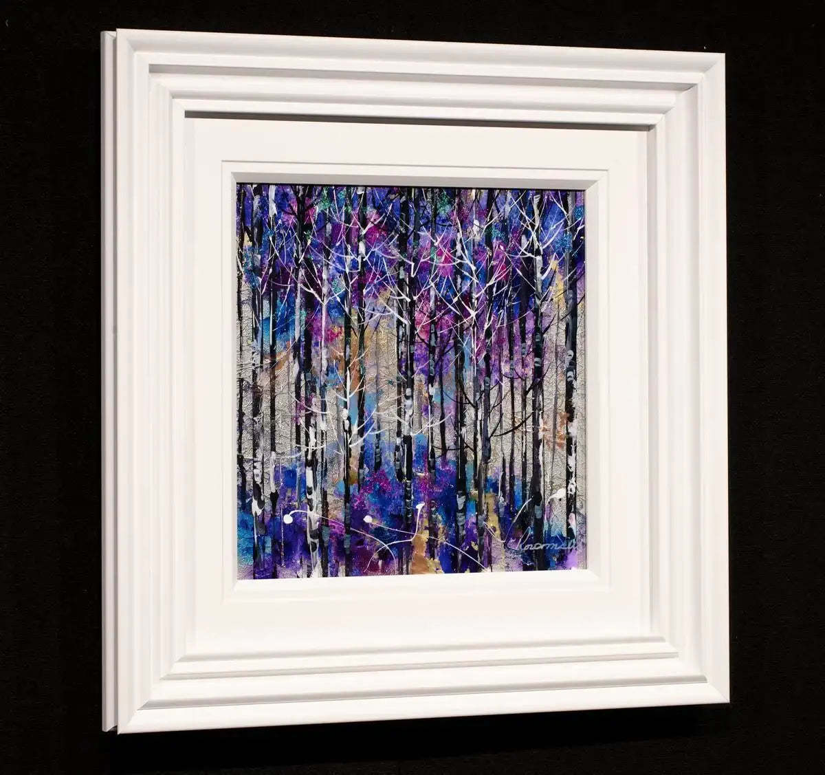Purple Shimmer - Original - SOLD by artist Rozanne Bell - Wyecliffe Galleries