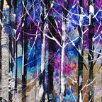 Purple Shimmer - Original - SOLD by artist Rozanne Bell - Wyecliffe Galleries