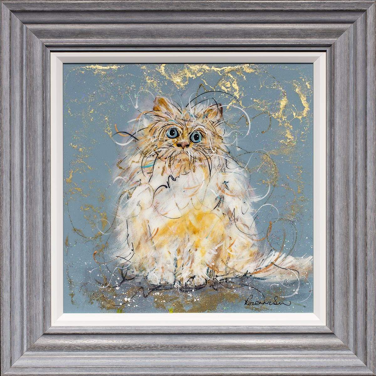 Purrfect - Original - SOLD by artist Rozanne Bell - Wyecliffe Galleries