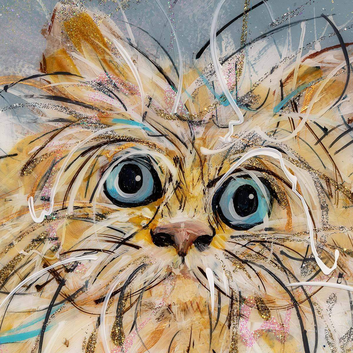 Purrfect - Original - SOLD by artist Rozanne Bell - Wyecliffe Galleries