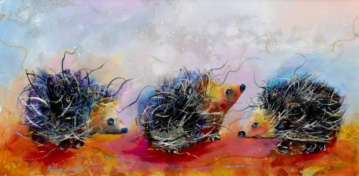 Quills - Original - SOLD by artist Rozanne Bell - Wyecliffe Galleries