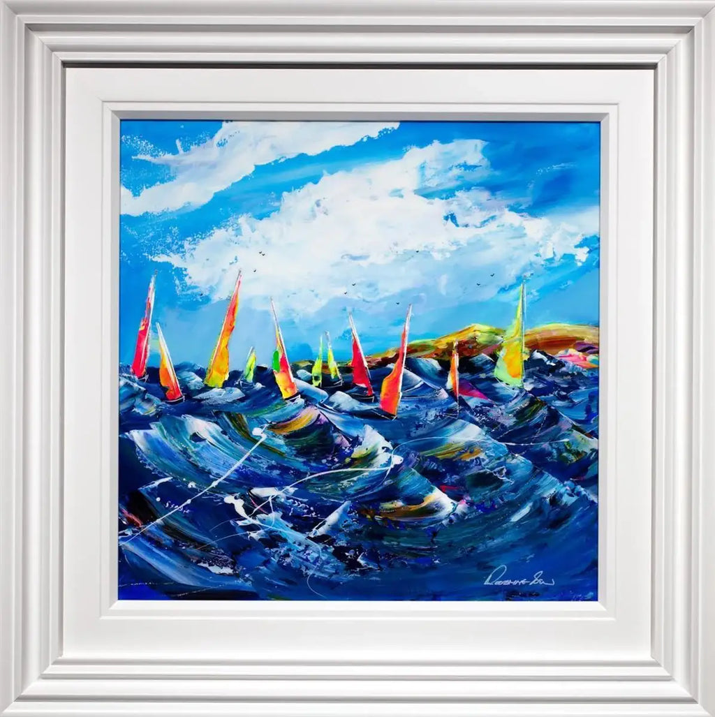 Race Day - Original - SOLD by artist Rozanne Bell - Wyecliffe Galleries