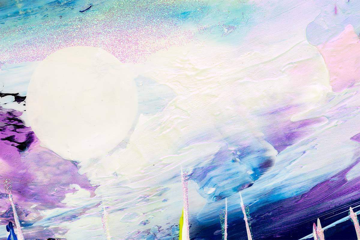 Racing at Night I - SOLD by artist Rozanne Bell - Wyecliffe Galleries