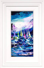 Racing at Night I - SOLD by artist Rozanne Bell - Wyecliffe Galleries