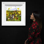 Rainbow Fields - Original - SOLD by artist Rozanne Bell - Wyecliffe Galleries