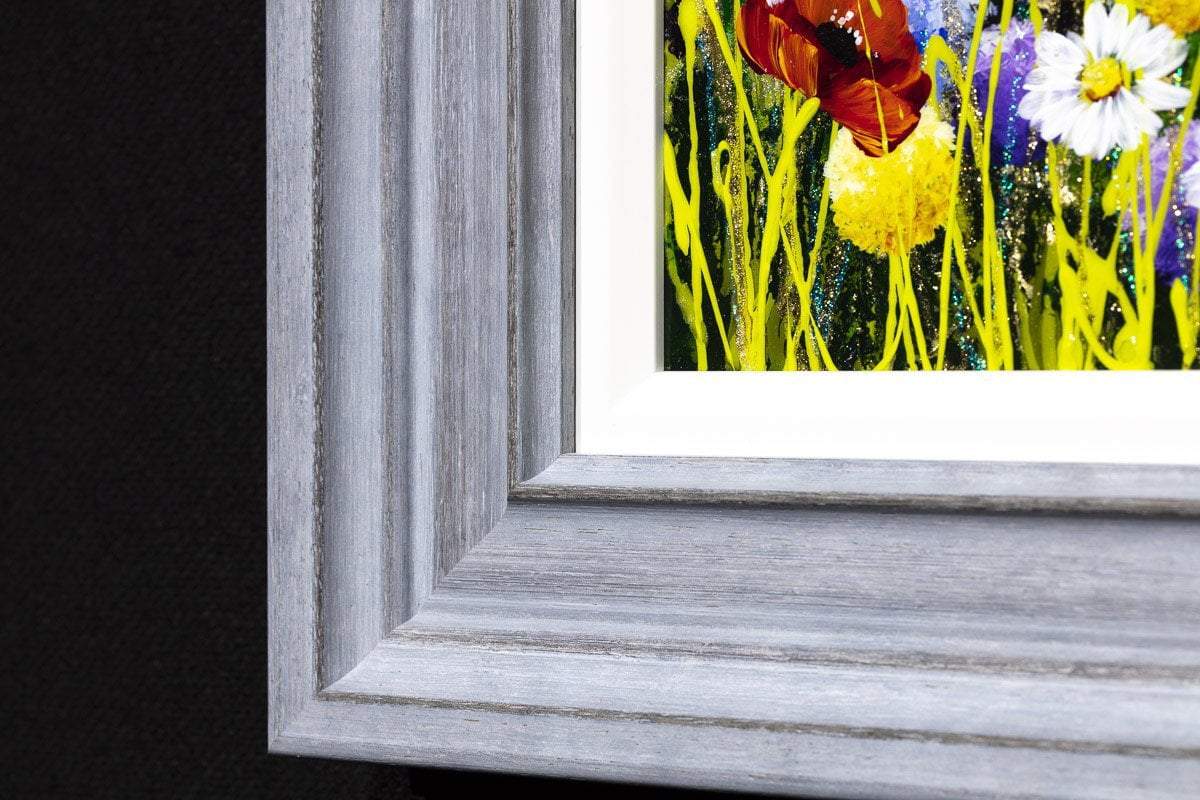 Rainbow Meadow I - Original Rozanne Bell Framed