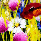 Rainbow Meadow II - Original - SOLD by artist Rozanne Bell - Wyecliffe Galleries