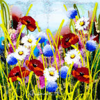 Rainbow Meadow III - Original - SOLD by artist Rozanne Bell - Wyecliffe Galleries