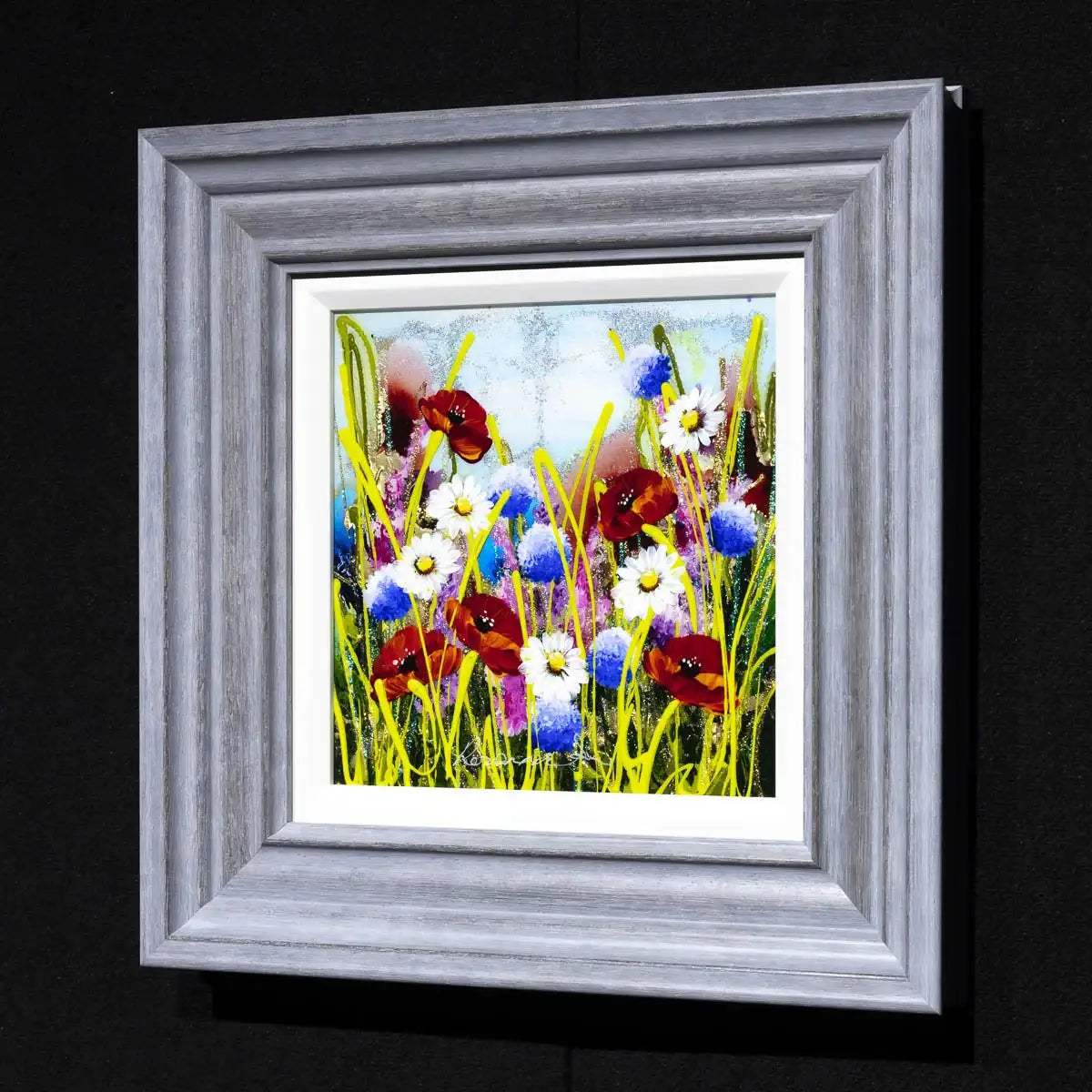 Rainbow Meadow III - Original - SOLD by artist Rozanne Bell - Wyecliffe Galleries