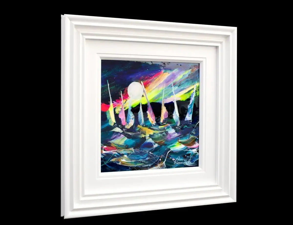 Rainbow Skies - Original - SOLD by artist Rozanne Bell - Wyecliffe Galleries