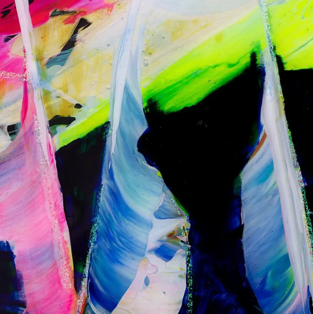 Rainbow Skies - Original - SOLD by artist Rozanne Bell - Wyecliffe Galleries