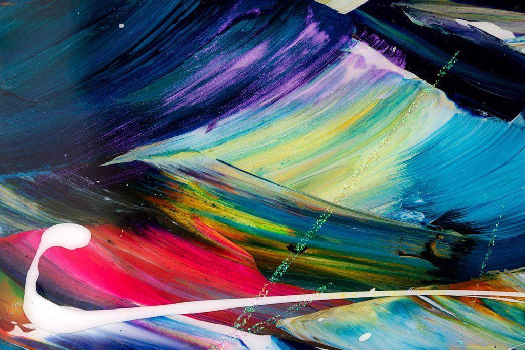 Rainbow Skies - Original - SOLD by artist Rozanne Bell - Wyecliffe Galleries