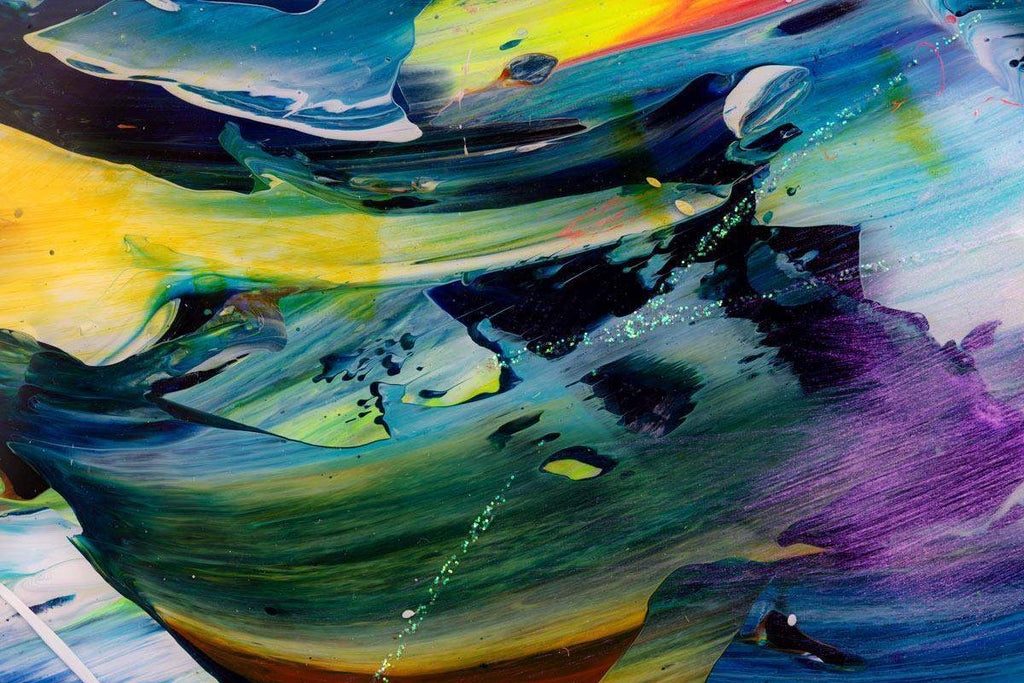 Rainbow Skies - Original - SOLD by artist Rozanne Bell - Wyecliffe Galleries