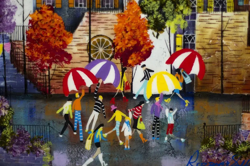 Rainy Days - SOLD by artist Rozanne Bell - Wyecliffe Galleries