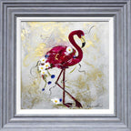 Ready to Flamingle - Original - SOLD by artist Rozanne Bell - Wyecliffe Galleries