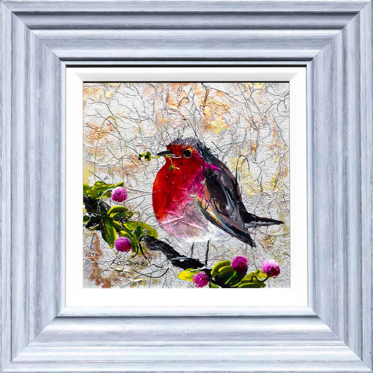 Red Breast - Original - SOLD by artist Rozanne Bell - Wyecliffe Galleries