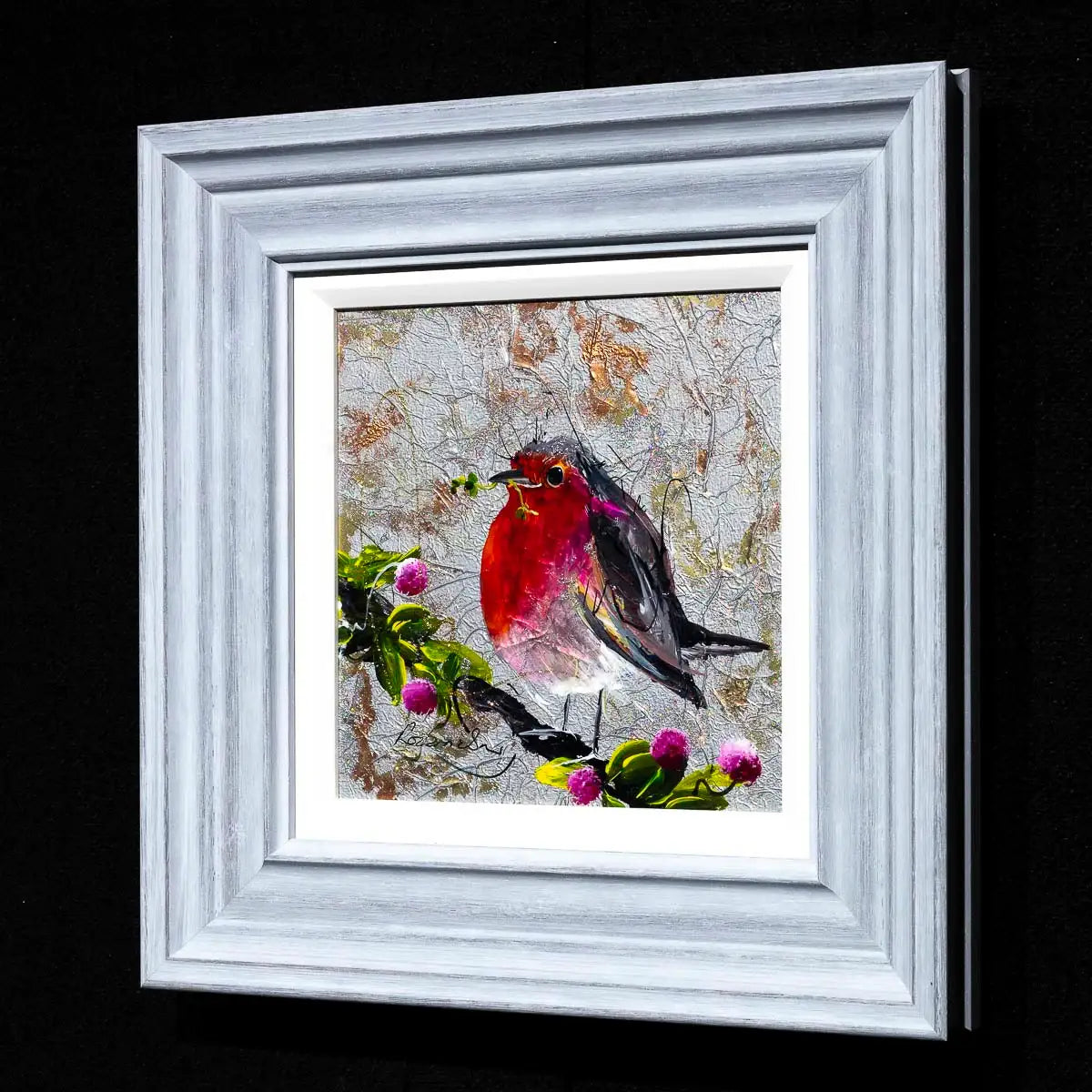 Red Breast - Original - SOLD by artist Rozanne Bell - Wyecliffe Galleries