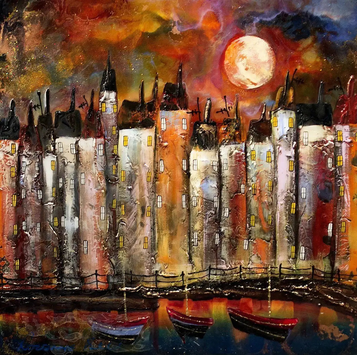 Reflections - SOLD by artist Rozanne Bell - Wyecliffe Galleries