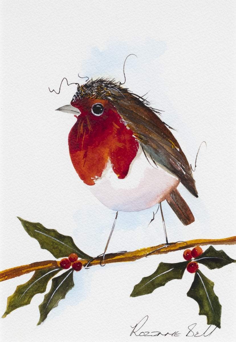 Reggie - Original - SOLD by artist Rozanne Bell - Wyecliffe Galleries