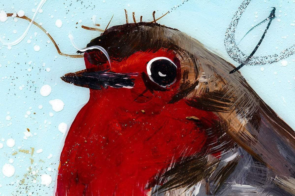 Robert - Original - SOLD by artist Rozanne Bell - Wyecliffe Galleries