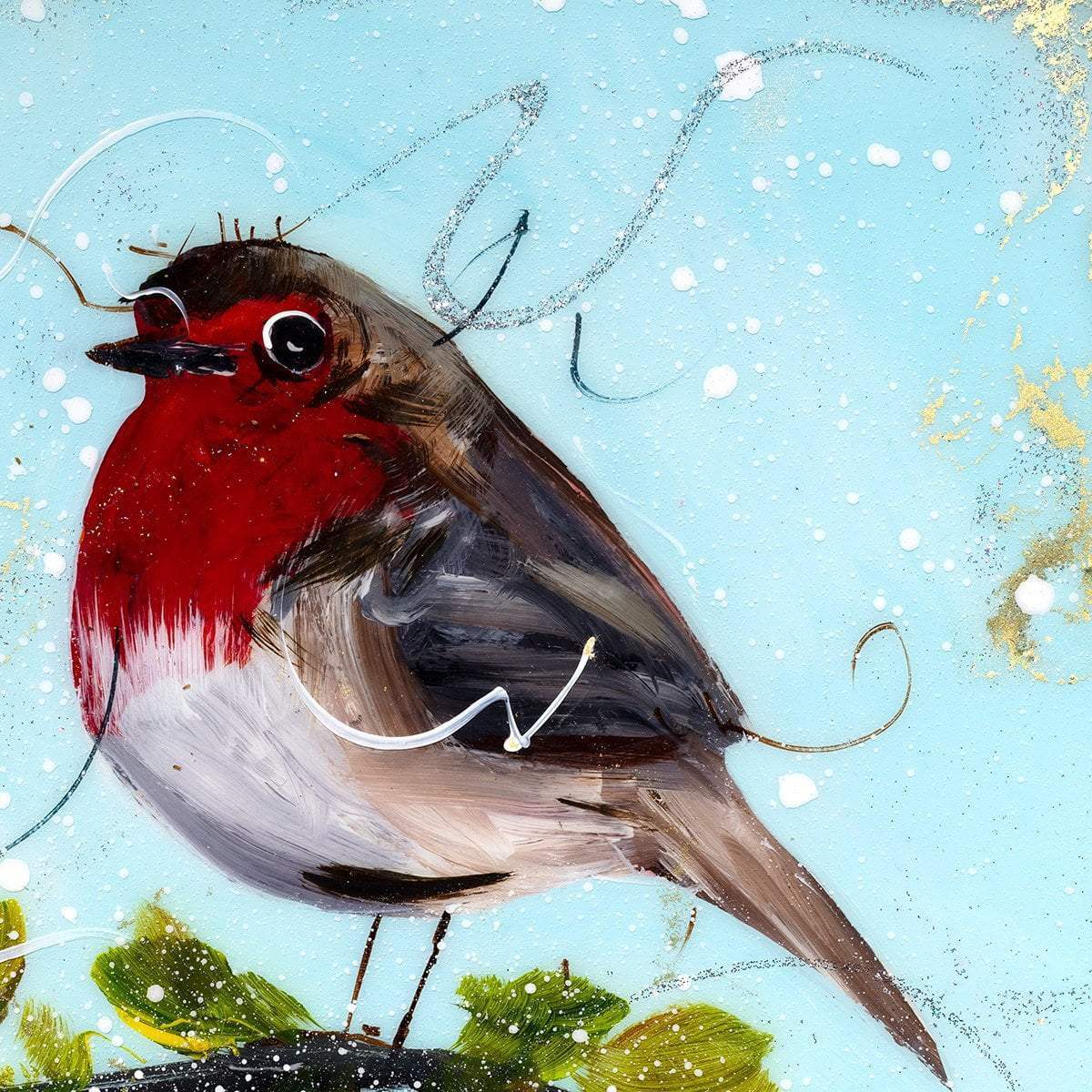 Robert - Original - SOLD by artist Rozanne Bell - Wyecliffe Galleries