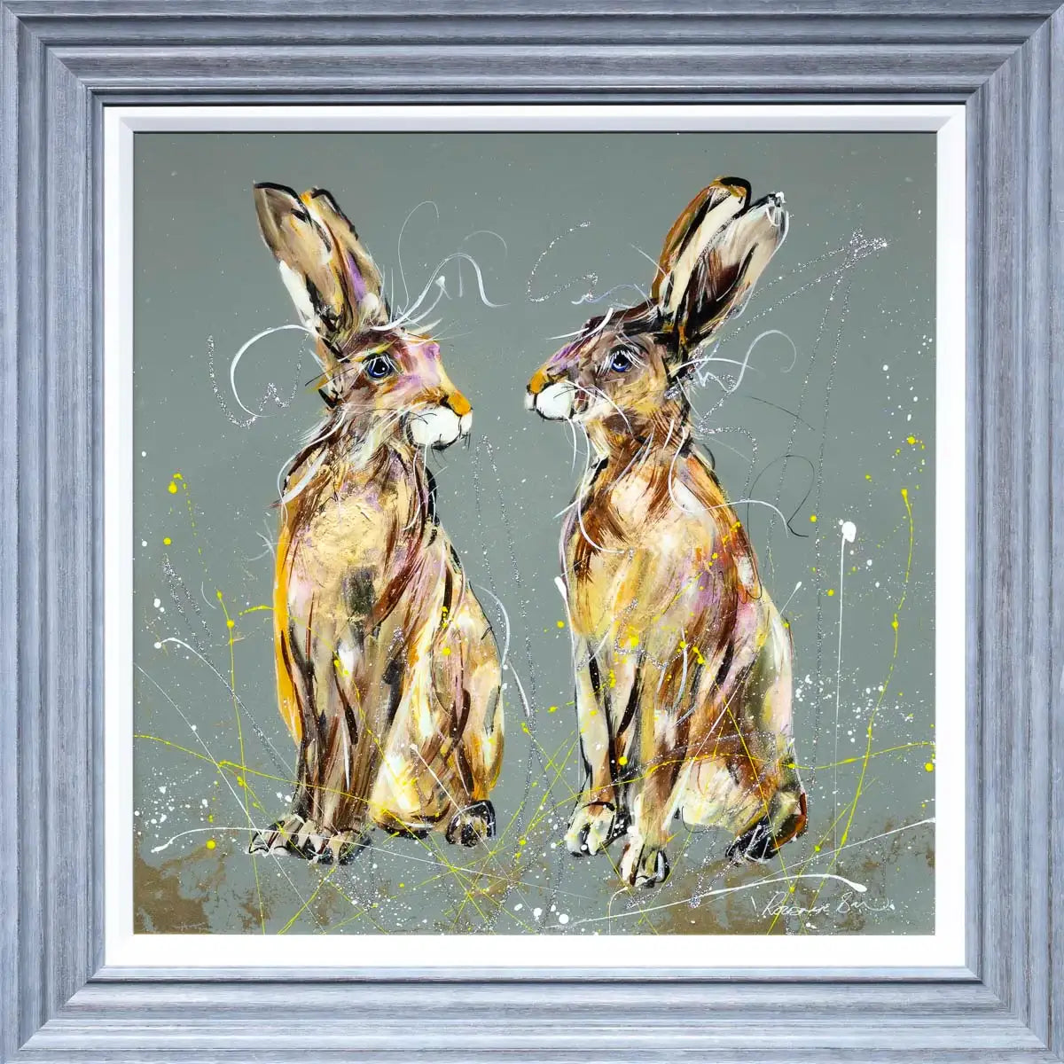 Robert & Rupert - Original - SOLD by artist Rozanne Bell - Wyecliffe Galleries
