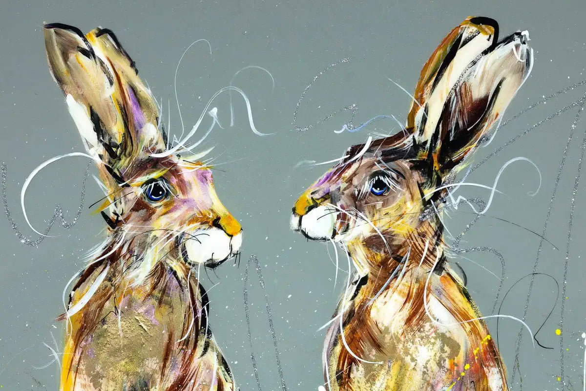 Robert & Rupert - Original - SOLD by artist Rozanne Bell - Wyecliffe Galleries
