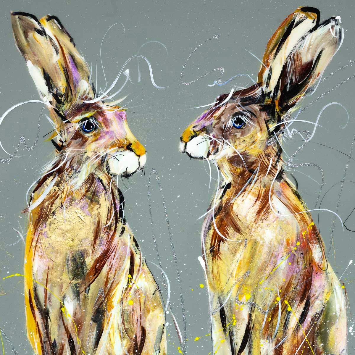 Robert & Rupert - Original - SOLD by artist Rozanne Bell - Wyecliffe Galleries