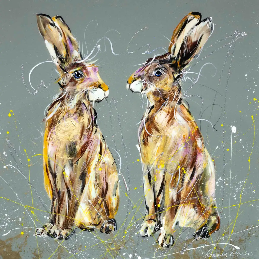 Robert & Rupert - Original - SOLD by artist Rozanne Bell - Wyecliffe Galleries