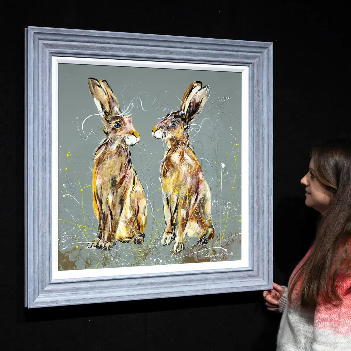 Robert & Rupert - Original - SOLD by artist Rozanne Bell - Wyecliffe Galleries