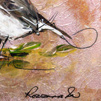 Robins Calling - Original - SOLD by artist Rozanne Bell - Wyecliffe Galleries