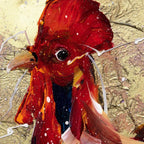 Rocky - Original - SOLD by artist Rozanne Bell - Wyecliffe Galleries