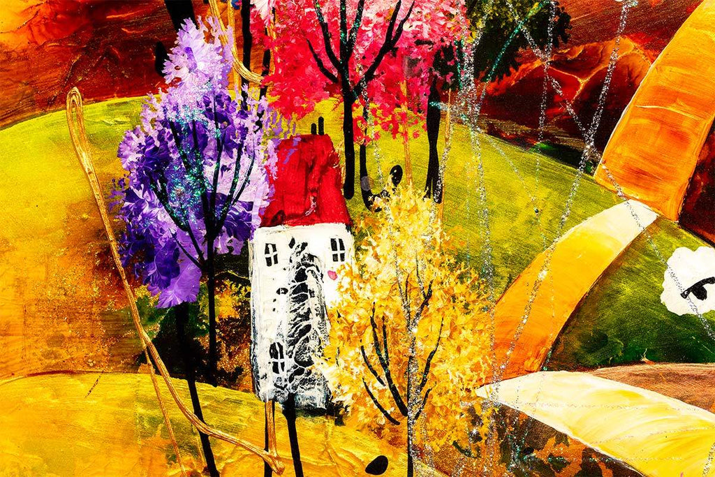 Rolling Hills - Original - SOLD by artist Rozanne Bell - Wyecliffe Galleries