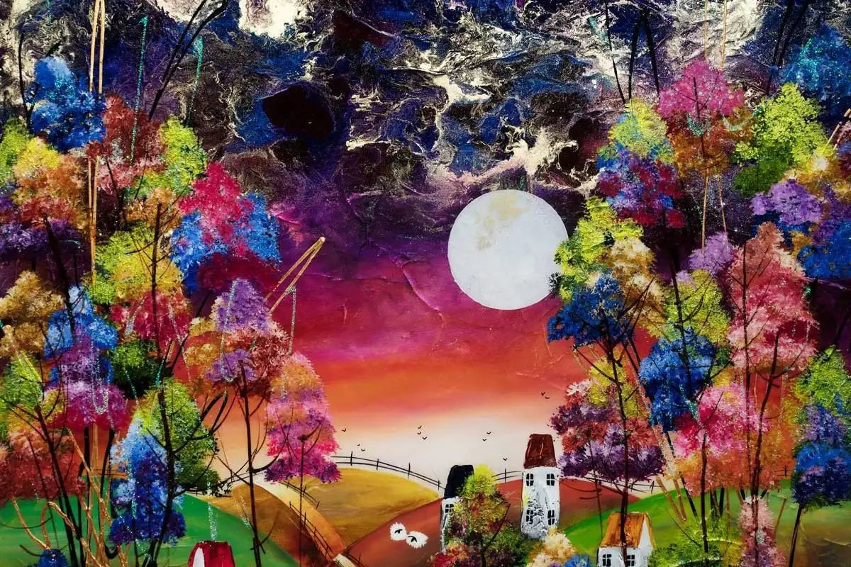 Rolling Hills - Original - SOLD by artist Rozanne Bell - Wyecliffe Galleries