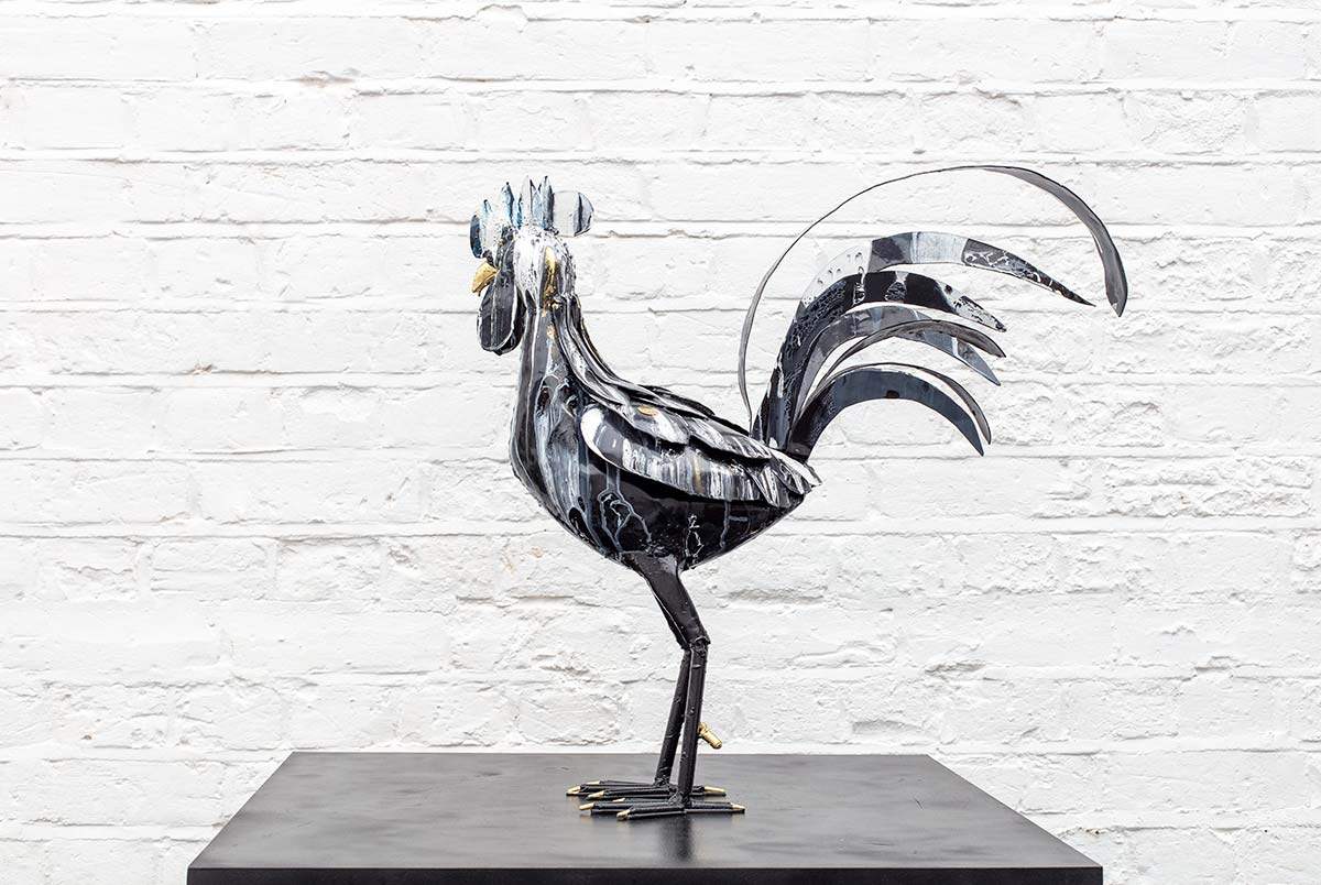 Roscoe - Original Sculpture by artist Rozanne Bell - Wyecliffe Galleries