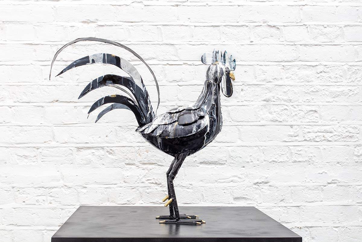 Roscoe - Original Sculpture by artist Rozanne Bell - Wyecliffe Galleries