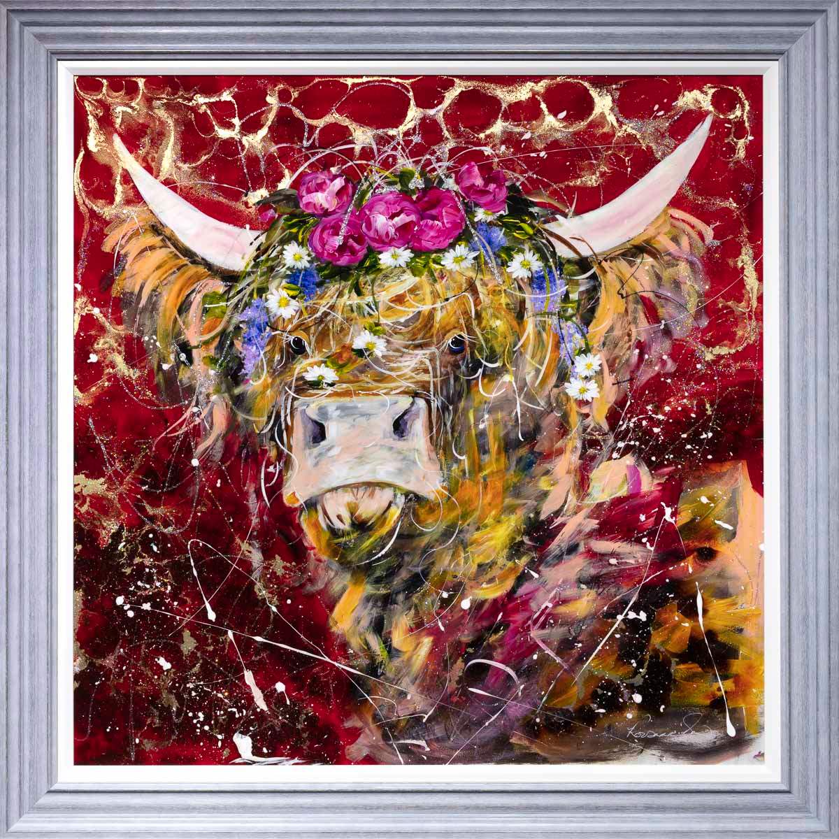 Rose - Original - SOLD by artist Rozanne Bell - Wyecliffe Galleries