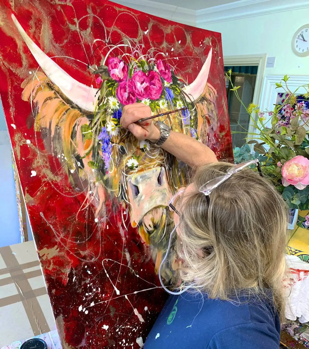 Rose - Original - SOLD by artist Rozanne Bell - Wyecliffe Galleries