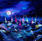 Rough Waters - Original - SOLD by artist Rozanne Bell - Wyecliffe Galleries