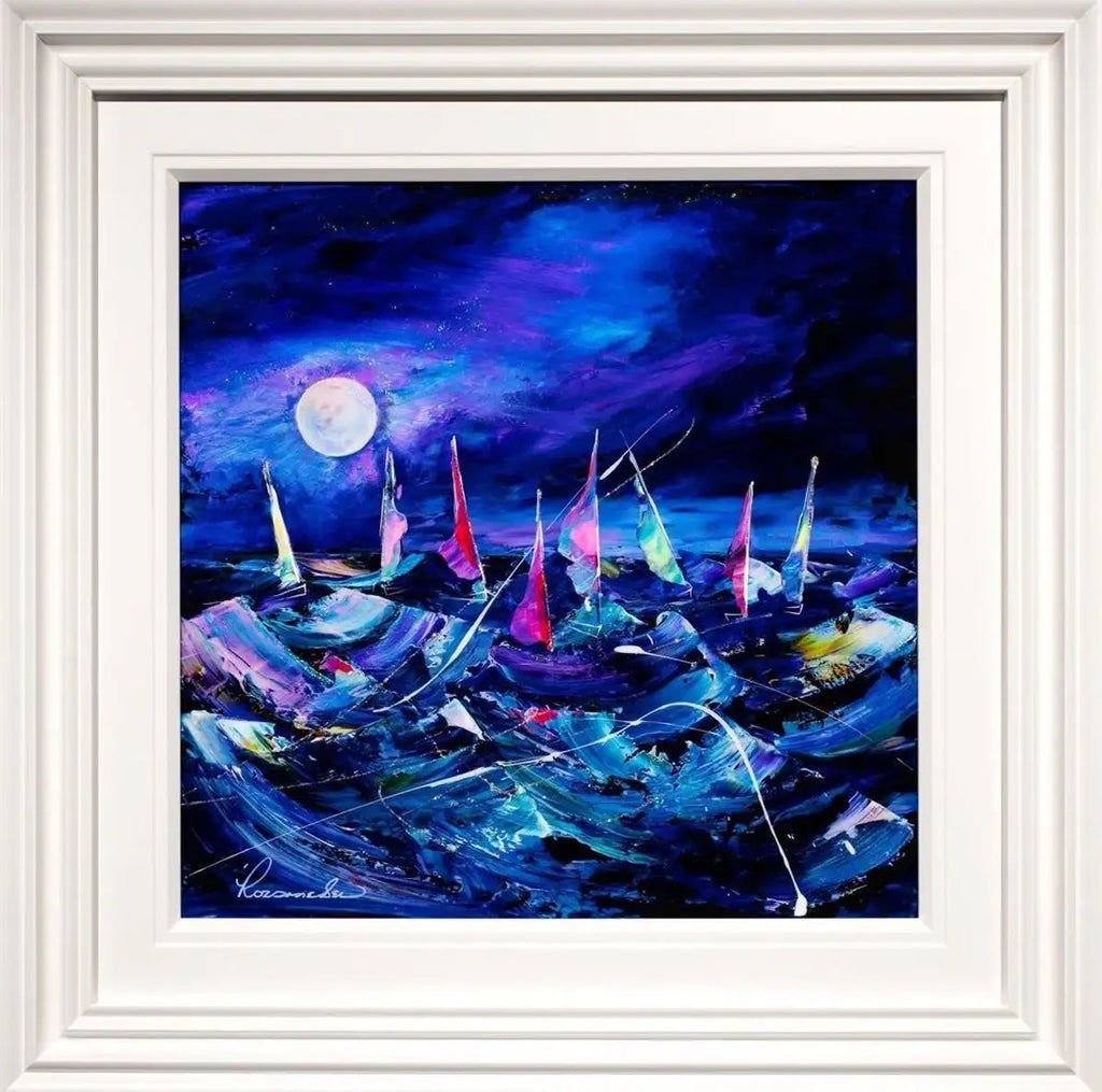 Rough Waters - Original - SOLD by artist Rozanne Bell - Wyecliffe Galleries