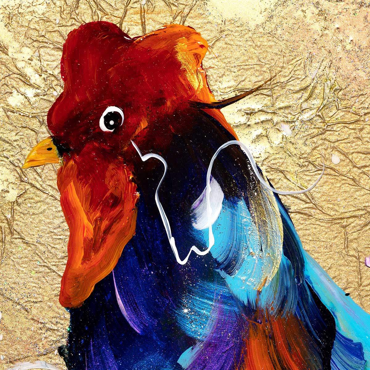 Roy - Original - SOLD by artist Rozanne Bell - Wyecliffe Galleries