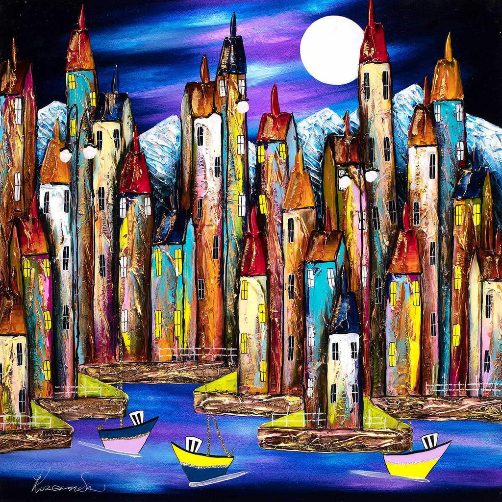 Sail Away - Original - SOLD by artist Rozanne Bell - Wyecliffe Galleries