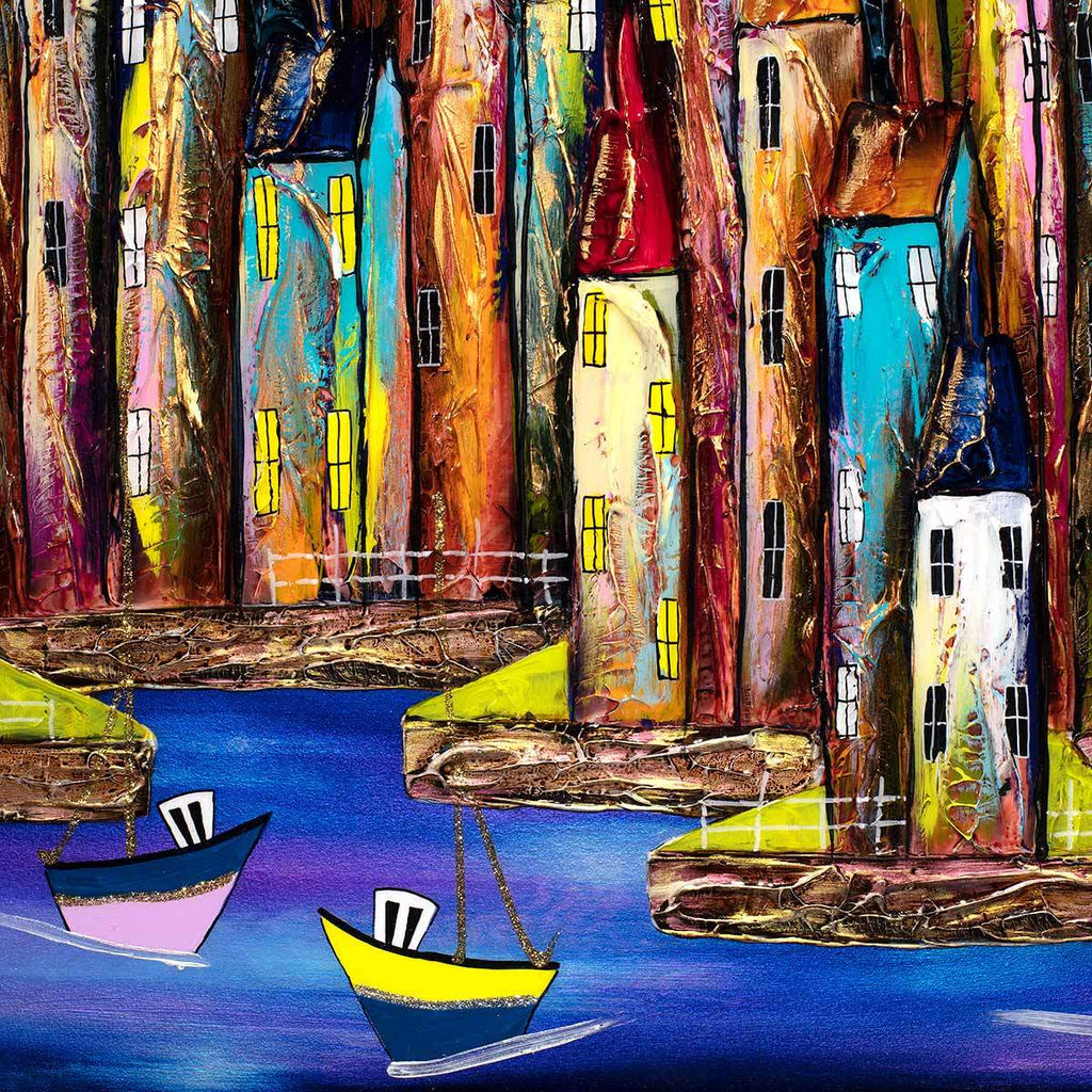 Sail Away - Original - SOLD by artist Rozanne Bell - Wyecliffe Galleries