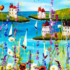 Sail Offshore - Original - SOLD by artist Rozanne Bell - Wyecliffe Galleries