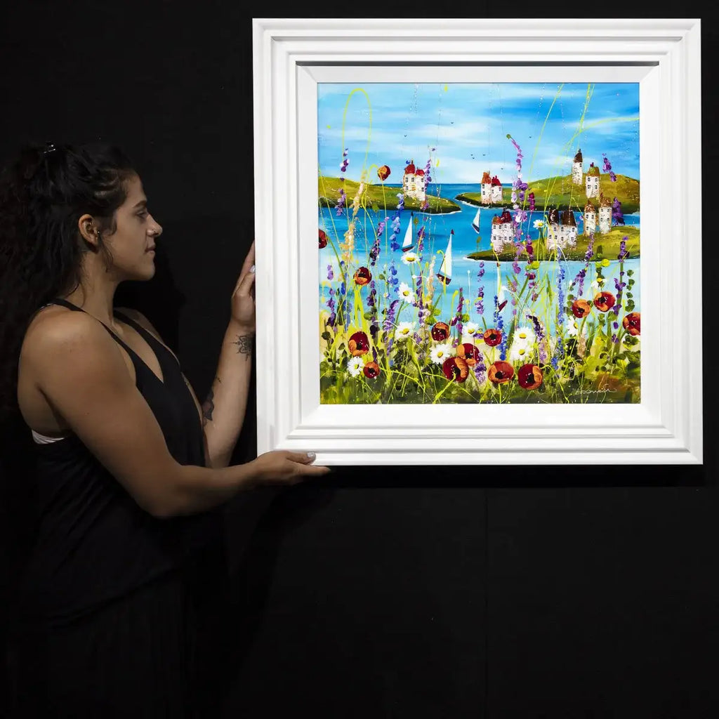 Sail Offshore - Original - SOLD by artist Rozanne Bell - Wyecliffe Galleries