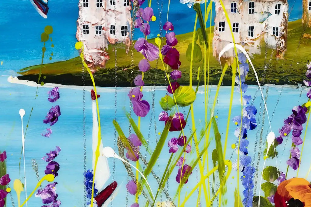 Sail Offshore - Original - SOLD by artist Rozanne Bell - Wyecliffe Galleries