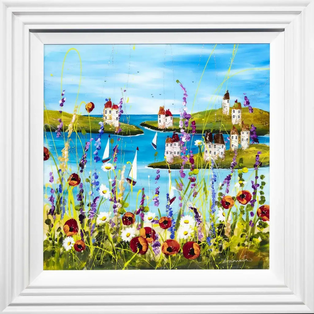 Sail Offshore - Original - SOLD by artist Rozanne Bell - Wyecliffe Galleries