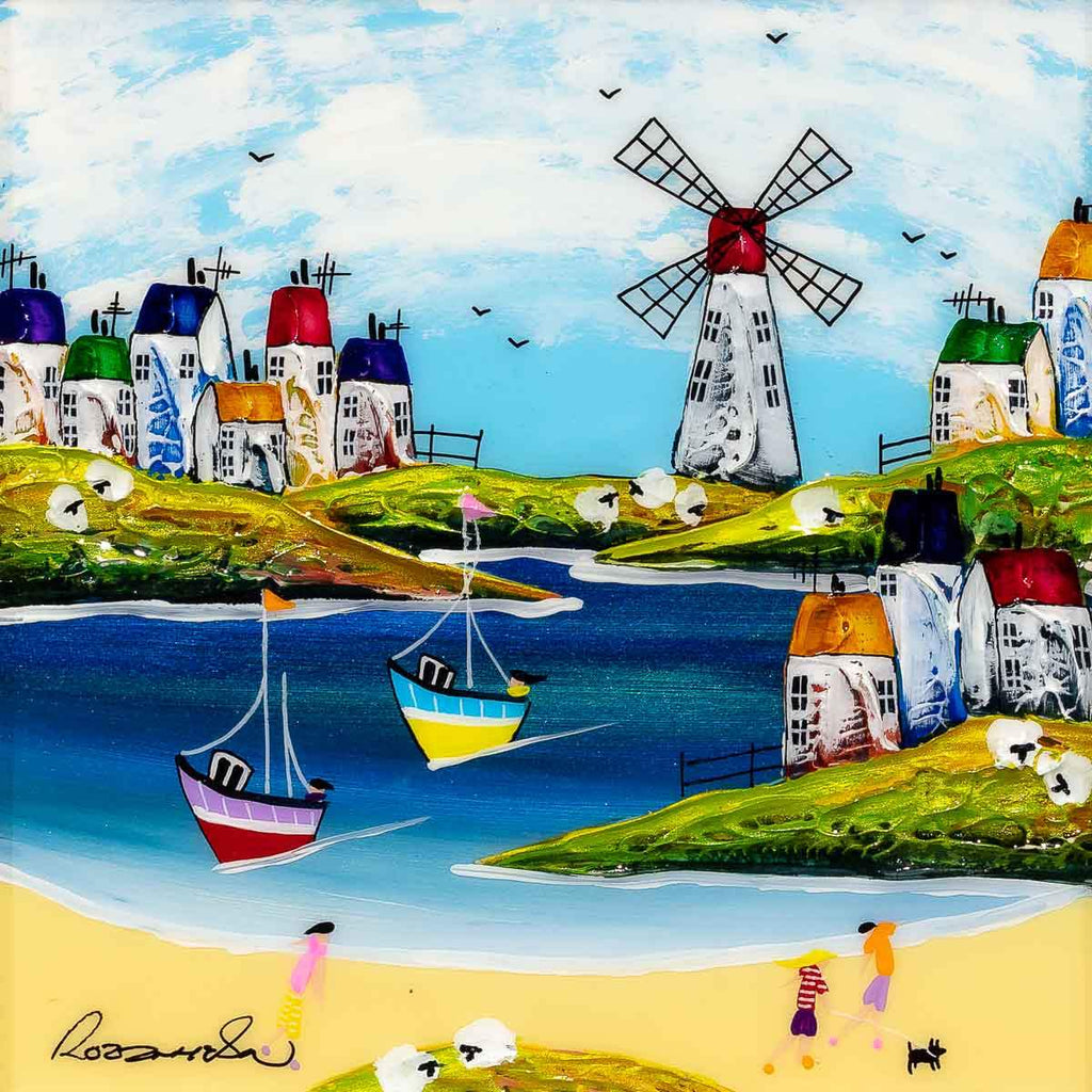 Sail With Me I - Original - SOLD by artist Rozanne Bell - Wyecliffe Galleries