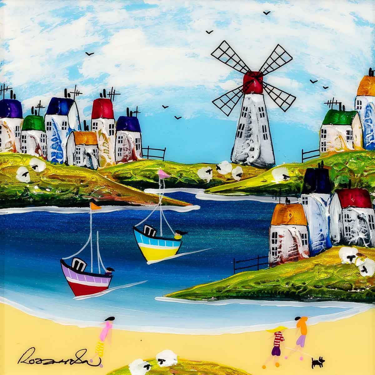 Sail With Me I - Original - SOLD by artist Rozanne Bell - Wyecliffe Galleries